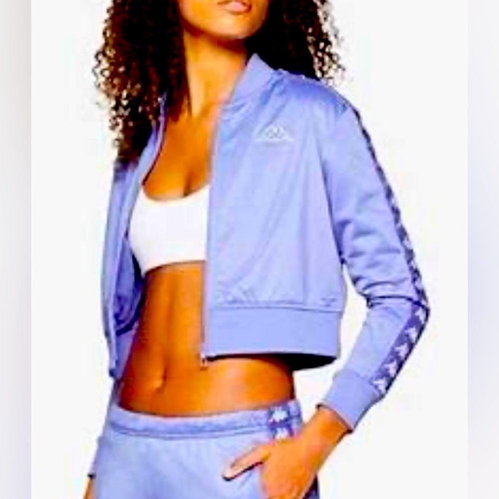 Kappa Banda Ponce Crop Track Jacket periwinkle XS
